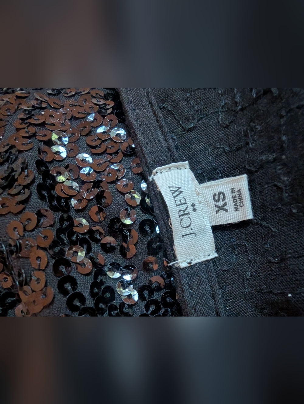 J. Crew Black Sequin Shirt - Picture 5 of 5
